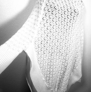 White sweater 100%cotton size L